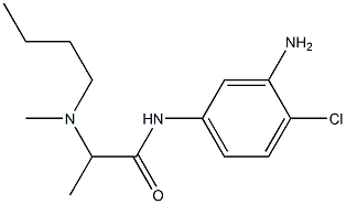 N-(3-amino-4-chlorophenyl)-2-[butyl(methyl)amino]propanamide 구조식 이미지