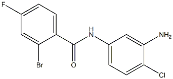 N-(3-amino-4-chlorophenyl)-2-bromo-4-fluorobenzamide 구조식 이미지