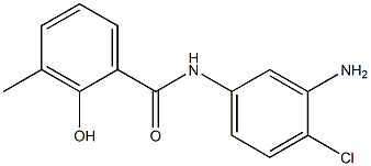 N-(3-amino-4-chlorophenyl)-2-hydroxy-3-methylbenzamide 구조식 이미지