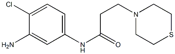 N-(3-amino-4-chlorophenyl)-3-(thiomorpholin-4-yl)propanamide Structure