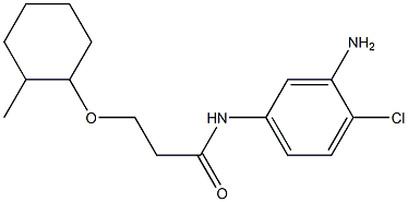 N-(3-amino-4-chlorophenyl)-3-[(2-methylcyclohexyl)oxy]propanamide 구조식 이미지