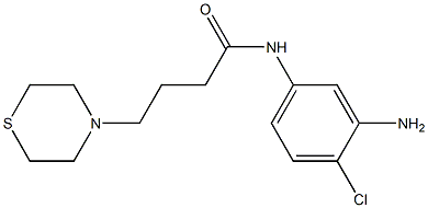 N-(3-amino-4-chlorophenyl)-4-(thiomorpholin-4-yl)butanamide 구조식 이미지