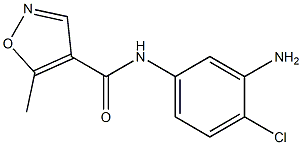 N-(3-amino-4-chlorophenyl)-5-methylisoxazole-4-carboxamide 구조식 이미지