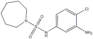 N-(3-amino-4-chlorophenyl)azepane-1-sulfonamide 구조식 이미지