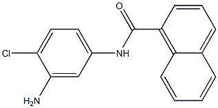 N-(3-amino-4-chlorophenyl)naphthalene-1-carboxamide 구조식 이미지