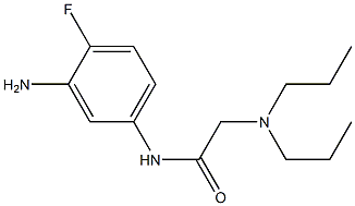 N-(3-amino-4-fluorophenyl)-2-(dipropylamino)acetamide 구조식 이미지