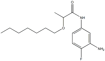 N-(3-amino-4-fluorophenyl)-2-(heptyloxy)propanamide Structure