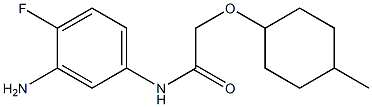 N-(3-amino-4-fluorophenyl)-2-[(4-methylcyclohexyl)oxy]acetamide 구조식 이미지
