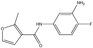 N-(3-amino-4-fluorophenyl)-2-methyl-3-furamide 구조식 이미지