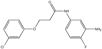 N-(3-amino-4-fluorophenyl)-3-(3-chlorophenoxy)propanamide Structure