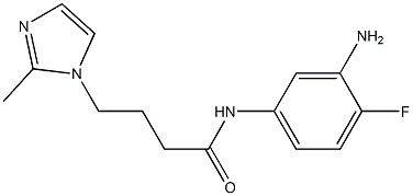 N-(3-amino-4-fluorophenyl)-4-(2-methyl-1H-imidazol-1-yl)butanamide Structure