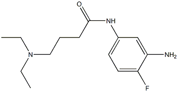 N-(3-amino-4-fluorophenyl)-4-(diethylamino)butanamide 구조식 이미지