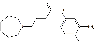 N-(3-amino-4-fluorophenyl)-4-azepan-1-ylbutanamide Structure