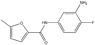 N-(3-amino-4-fluorophenyl)-5-methylfuran-2-carboxamide 구조식 이미지