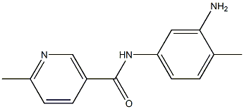 N-(3-amino-4-methylphenyl)-6-methylnicotinamide 구조식 이미지