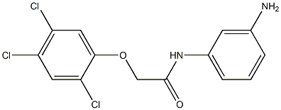 N-(3-aminophenyl)-2-(2,4,5-trichlorophenoxy)acetamide 구조식 이미지