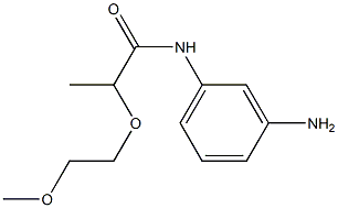 N-(3-aminophenyl)-2-(2-methoxyethoxy)propanamide Structure