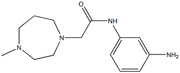 N-(3-aminophenyl)-2-(4-methyl-1,4-diazepan-1-yl)acetamide Structure