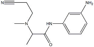 N-(3-aminophenyl)-2-[(2-cyanoethyl)(methyl)amino]propanamide 구조식 이미지