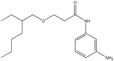 N-(3-aminophenyl)-3-[(2-ethylhexyl)oxy]propanamide Structure