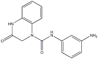 N-(3-aminophenyl)-3-oxo-1,2,3,4-tetrahydroquinoxaline-1-carboxamide 구조식 이미지