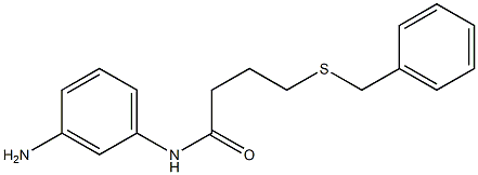 N-(3-aminophenyl)-4-(benzylsulfanyl)butanamide Structure