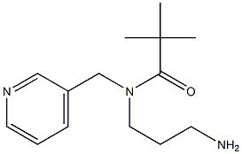 N-(3-aminopropyl)-2,2-dimethyl-N-(pyridin-3-ylmethyl)propanamide 구조식 이미지