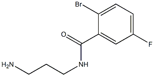 N-(3-aminopropyl)-2-bromo-5-fluorobenzamide 구조식 이미지