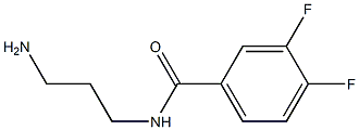 N-(3-aminopropyl)-3,4-difluorobenzamide 구조식 이미지
