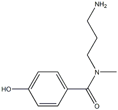 N-(3-aminopropyl)-4-hydroxy-N-methylbenzamide 구조식 이미지