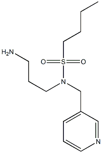 N-(3-aminopropyl)-N-(pyridin-3-ylmethyl)butane-1-sulfonamide 구조식 이미지