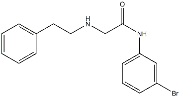 N-(3-bromophenyl)-2-[(2-phenylethyl)amino]acetamide 구조식 이미지