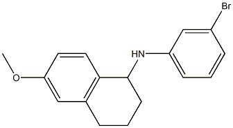 N-(3-bromophenyl)-6-methoxy-1,2,3,4-tetrahydronaphthalen-1-amine 구조식 이미지