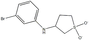 N-(3-bromophenyl)-N-(1,1-dioxidotetrahydrothien-3-yl)amine Structure