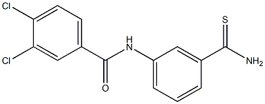 N-(3-carbamothioylphenyl)-3,4-dichlorobenzamide Structure