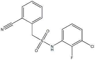 N-(3-chloro-2-fluorophenyl)-1-(2-cyanophenyl)methanesulfonamide 구조식 이미지