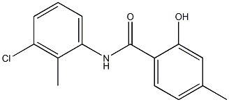 N-(3-chloro-2-methylphenyl)-2-hydroxy-4-methylbenzamide Structure