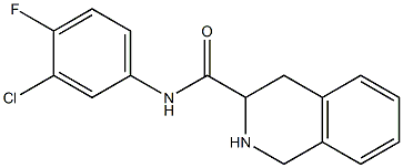N-(3-chloro-4-fluorophenyl)-1,2,3,4-tetrahydroisoquinoline-3-carboxamide 구조식 이미지