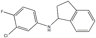 N-(3-chloro-4-fluorophenyl)-2,3-dihydro-1H-inden-1-amine 구조식 이미지
