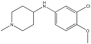 N-(3-chloro-4-methoxyphenyl)-1-methylpiperidin-4-amine Structure