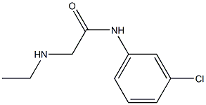 N-(3-chlorophenyl)-2-(ethylamino)acetamide 구조식 이미지