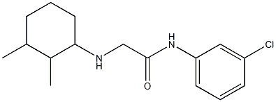 N-(3-chlorophenyl)-2-[(2,3-dimethylcyclohexyl)amino]acetamide Structure