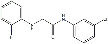 N-(3-chlorophenyl)-2-[(2-fluorophenyl)amino]acetamide Structure