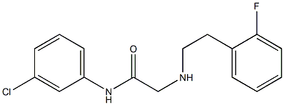 N-(3-chlorophenyl)-2-{[2-(2-fluorophenyl)ethyl]amino}acetamide Structure