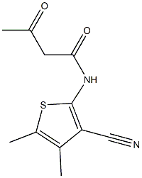 N-(3-cyano-4,5-dimethylthiophen-2-yl)-3-oxobutanamide Structure