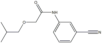 N-(3-cyanophenyl)-2-(2-methylpropoxy)acetamide Structure