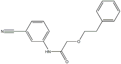 N-(3-cyanophenyl)-2-(2-phenylethoxy)acetamide 구조식 이미지