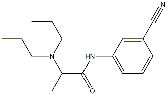 N-(3-cyanophenyl)-2-(dipropylamino)propanamide 구조식 이미지