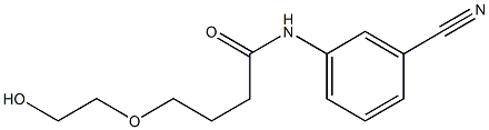 N-(3-cyanophenyl)-4-(2-hydroxyethoxy)butanamide 구조식 이미지