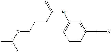 N-(3-cyanophenyl)-4-(propan-2-yloxy)butanamide 구조식 이미지